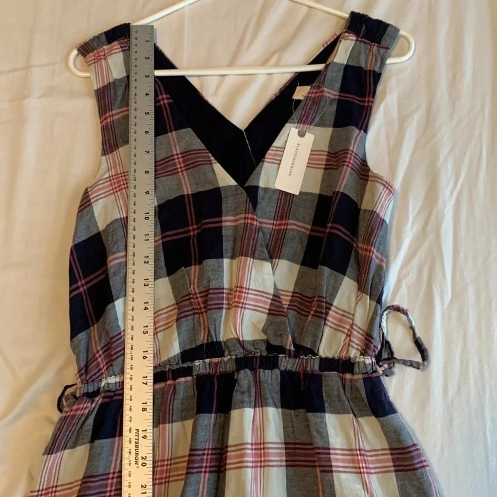 Anthropologie Plaid Isabella Sinclair Midi Dress Small Preppy Rodeo Festival - Picture 4 of 12